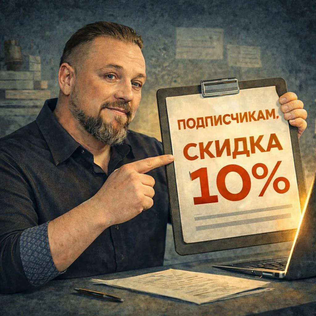 🔔 Напоминаю: всем подписчикам моего канала действует скидка 10% на высококлассные проф...