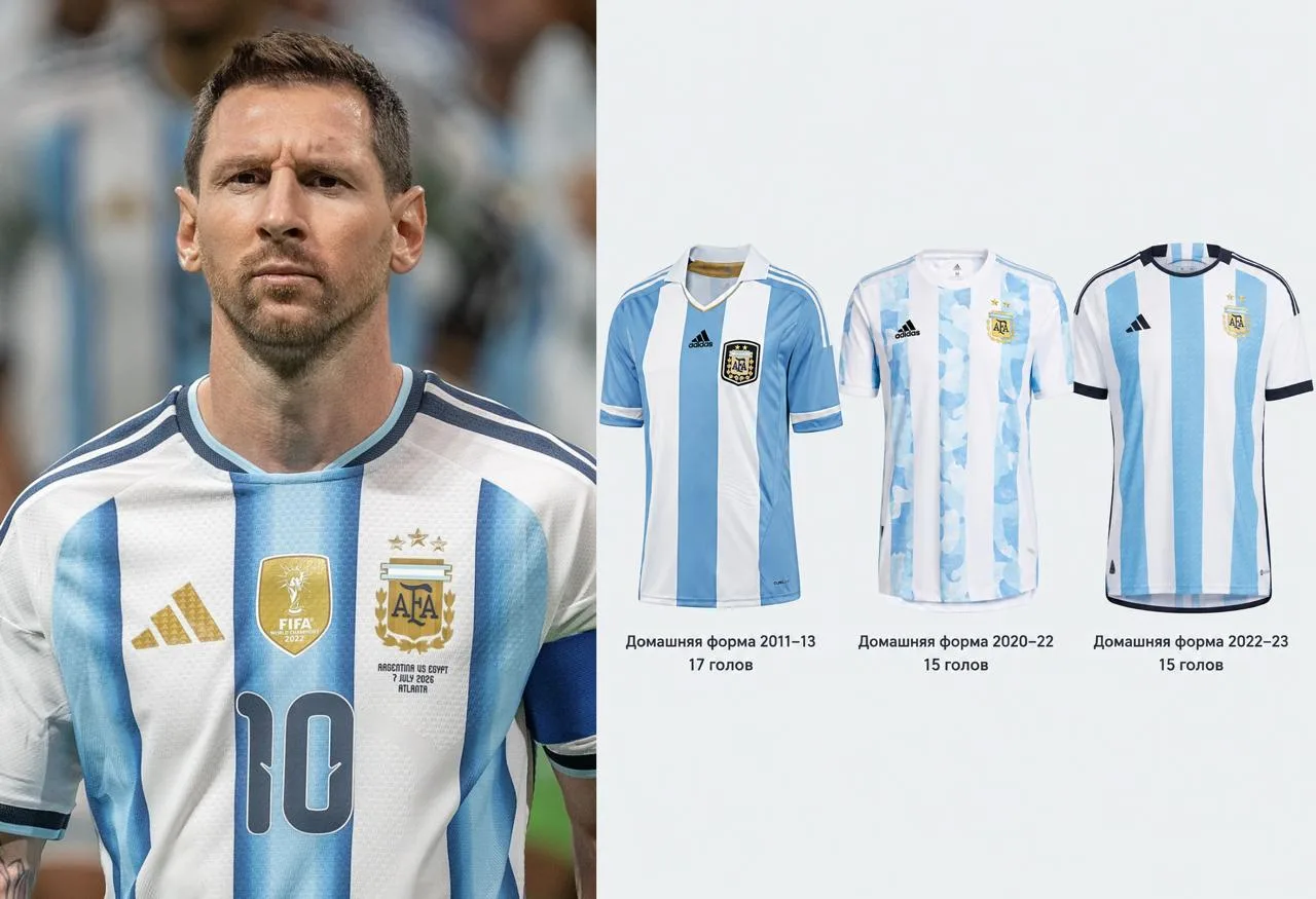 🇦🇷В какой форме Месси забивал за Аргентину чаще всего?