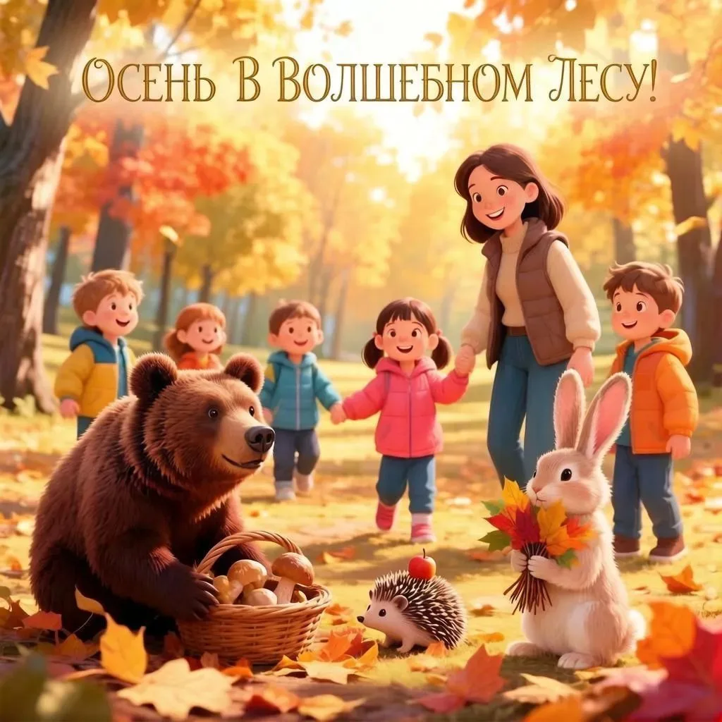 ВОЛШЕБНОЕ ПУТЕШЕСТВИЕ В ОСЕННИЙ ЛЕС ИЛИ ДОБРЫЕ ИГРЫ ДЛЯ МАЛЫШЕЙ.