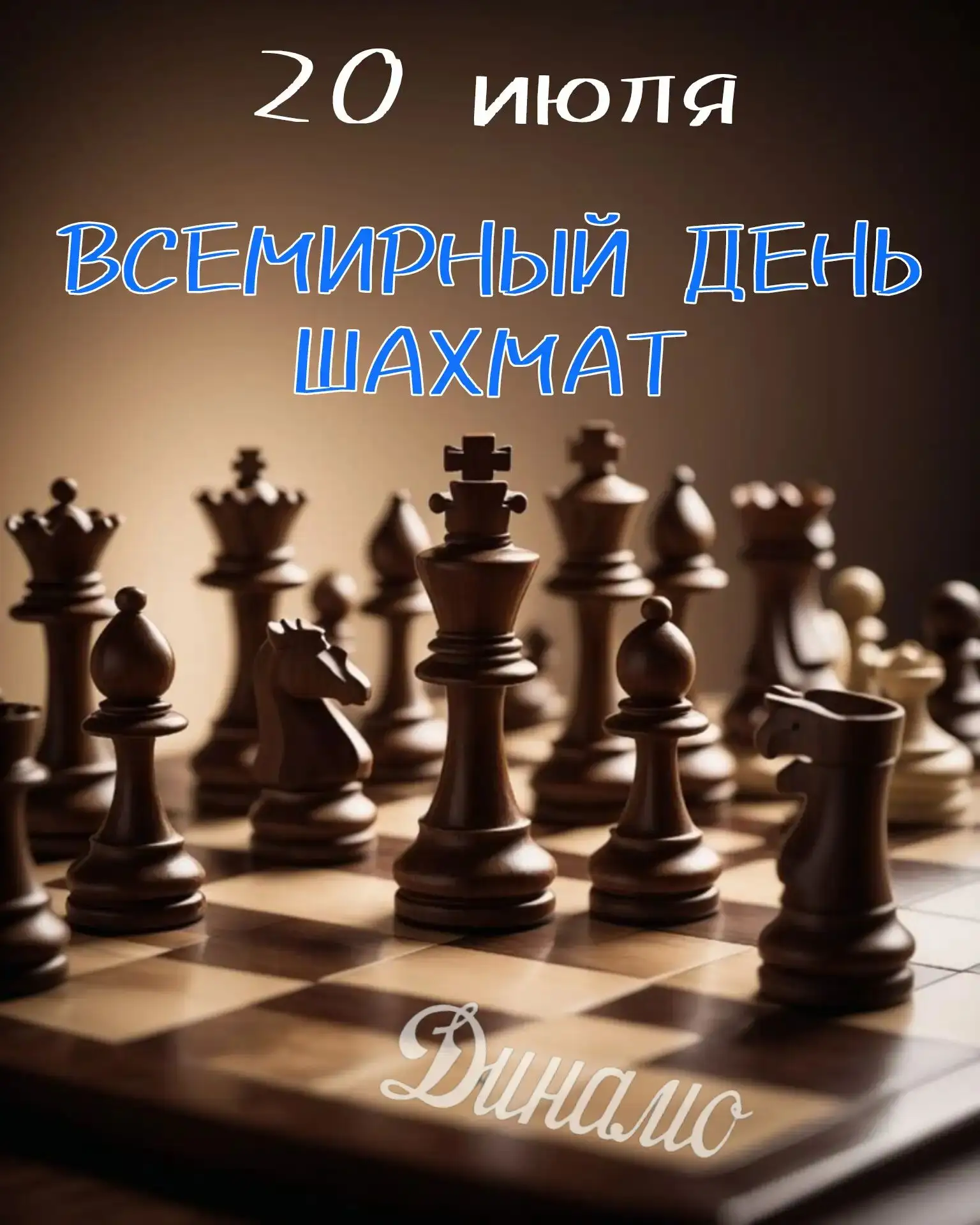 ♟️ Поздравляем всех шахматистов, тренеров и любителей самого интеллектуального вида спо...