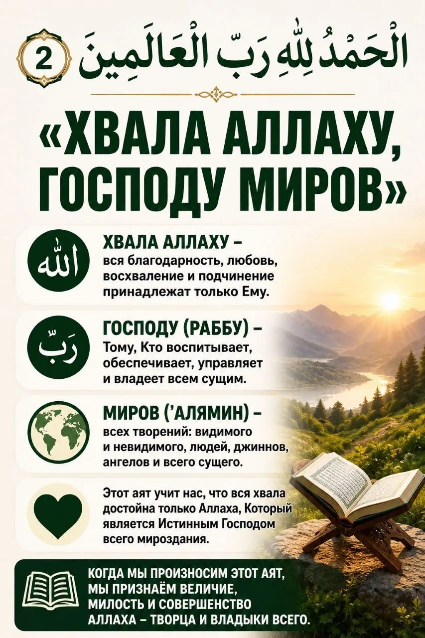 ‎الْحَمْدُ لِلَّهِ رَبِّ الْعَالَمِين