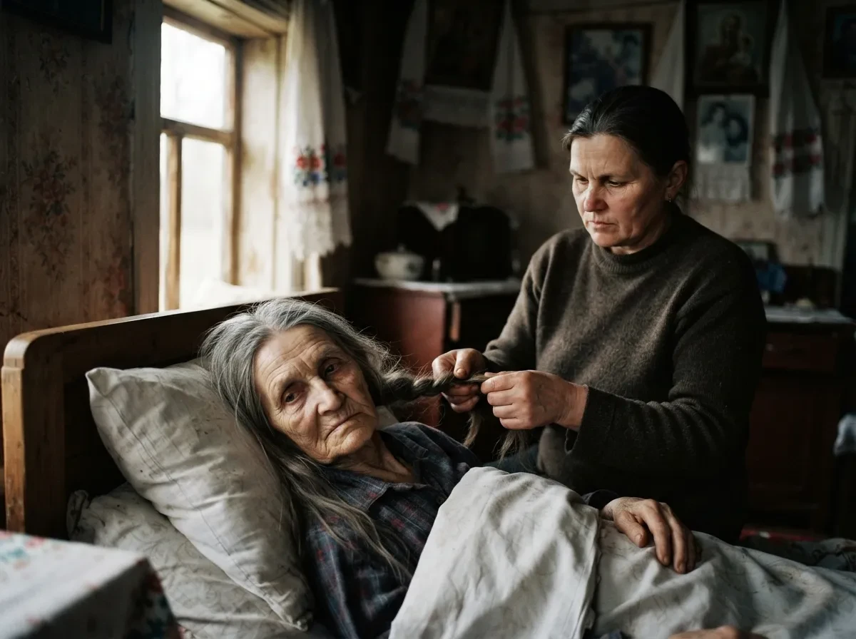 — Хочу уйти по-своему, — прошептала старуха. И я решительно расплела ей тугую косу