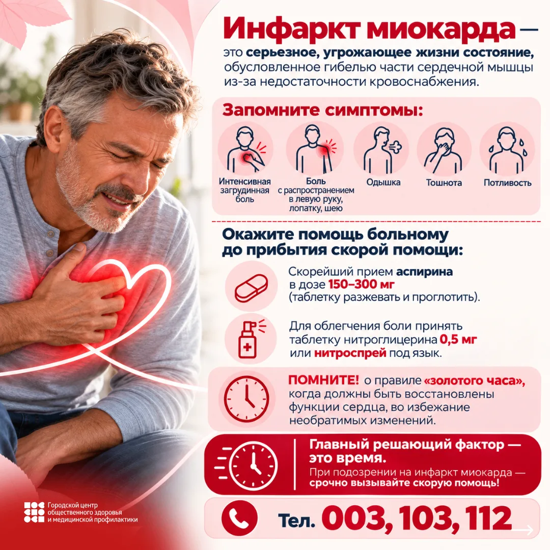 Инфаркт: правило «золотого часа»