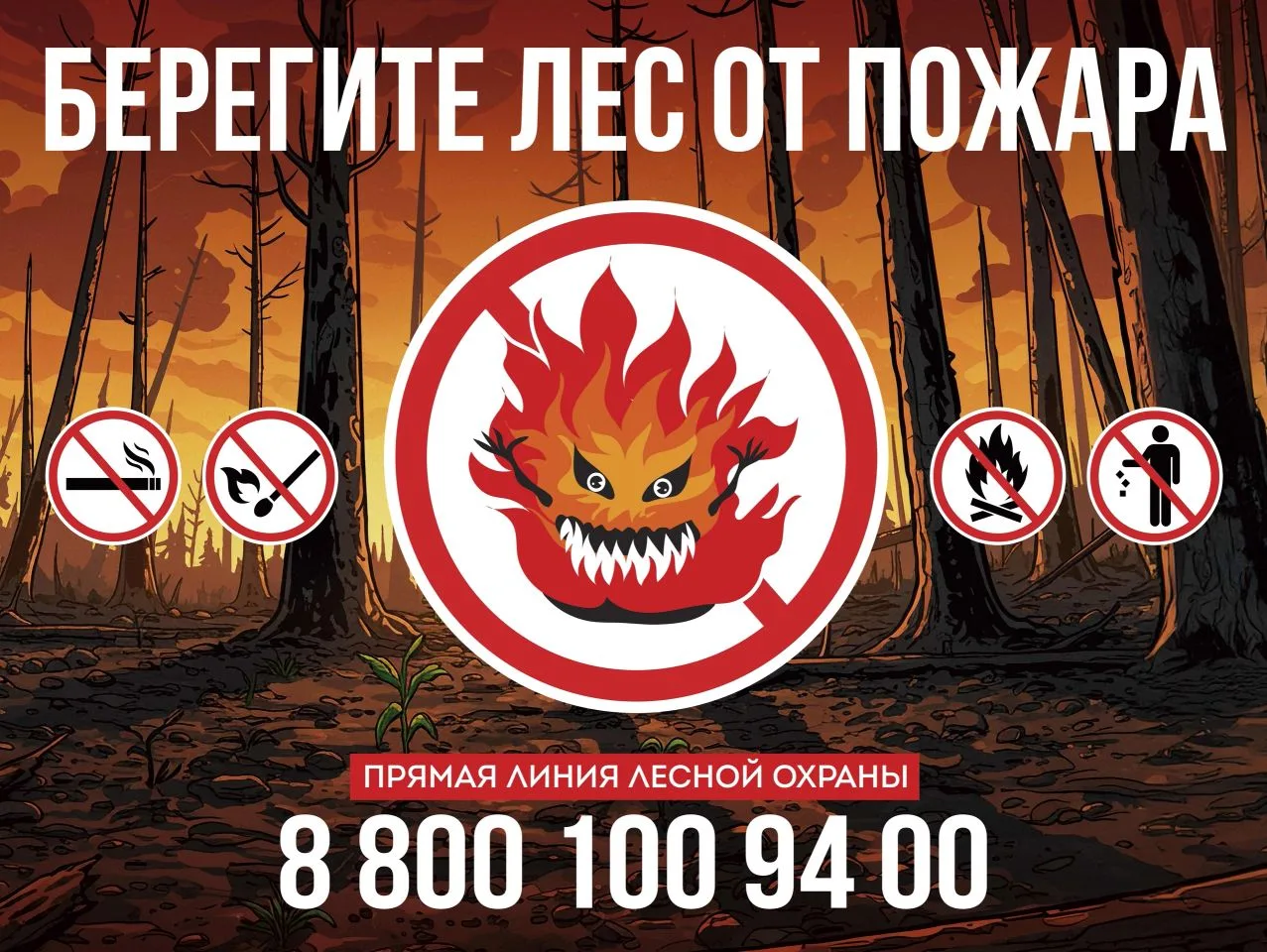 ‼Одна из основных причин возникновения лесных пожаров, не осторожное обращение с огнем....