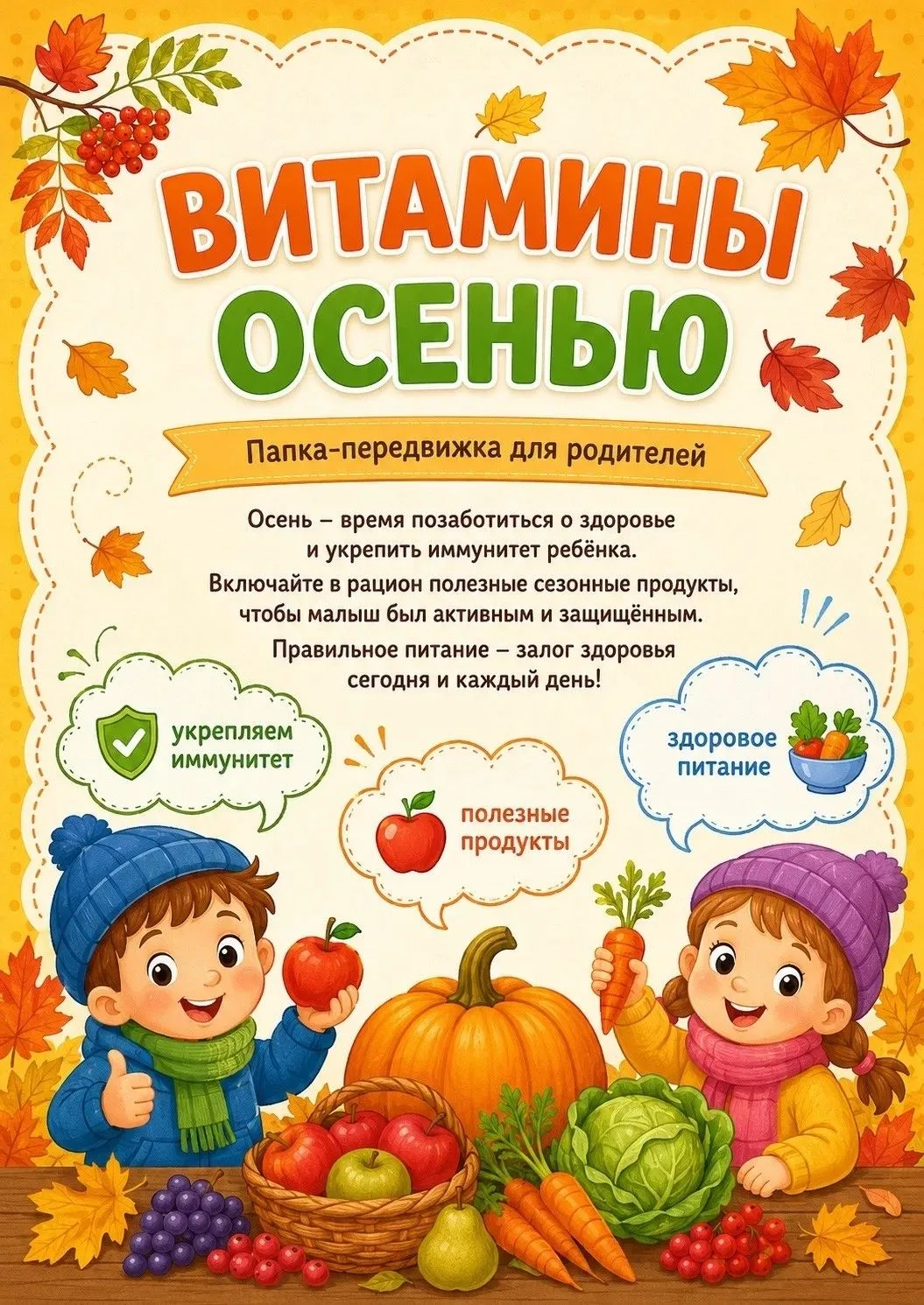 🍁Осень — пора холода, затяжных дождей и авитаминоза.