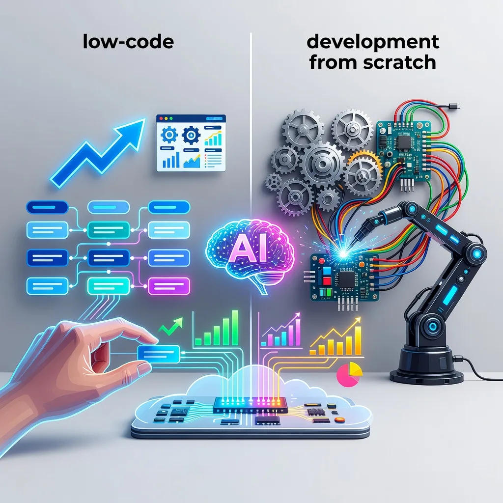 🚀 Создание собственной ИИ-платформы под бизнес-задачи: low-code или разработка с нуля?