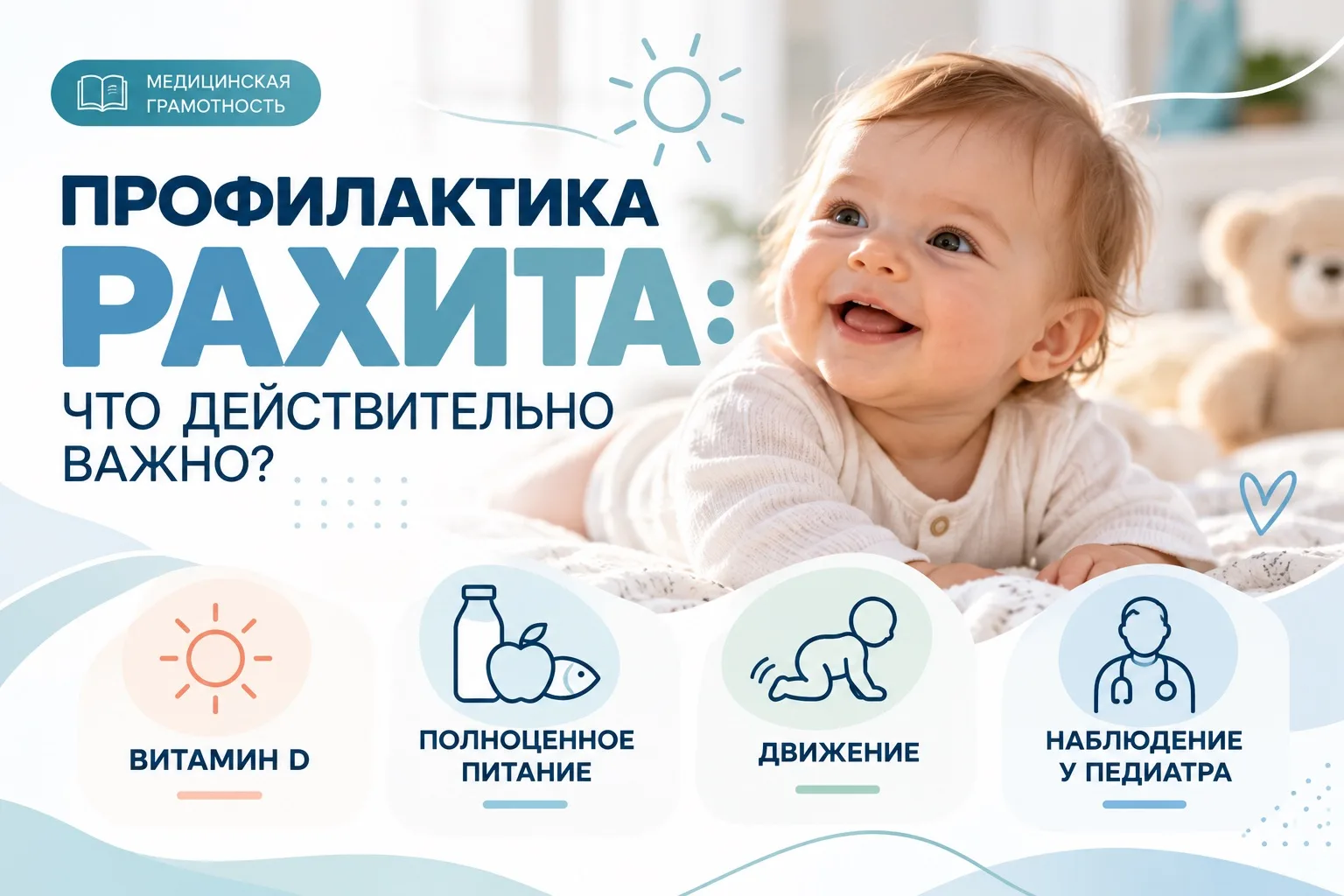 🦴 Профилактика рахита: что действительно важно?