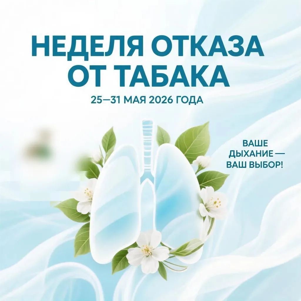 🚭 Неделя отказа от табака: дыши свободно!

С 25 по 31 мая 2026 года Министерство здравоохранения Ро