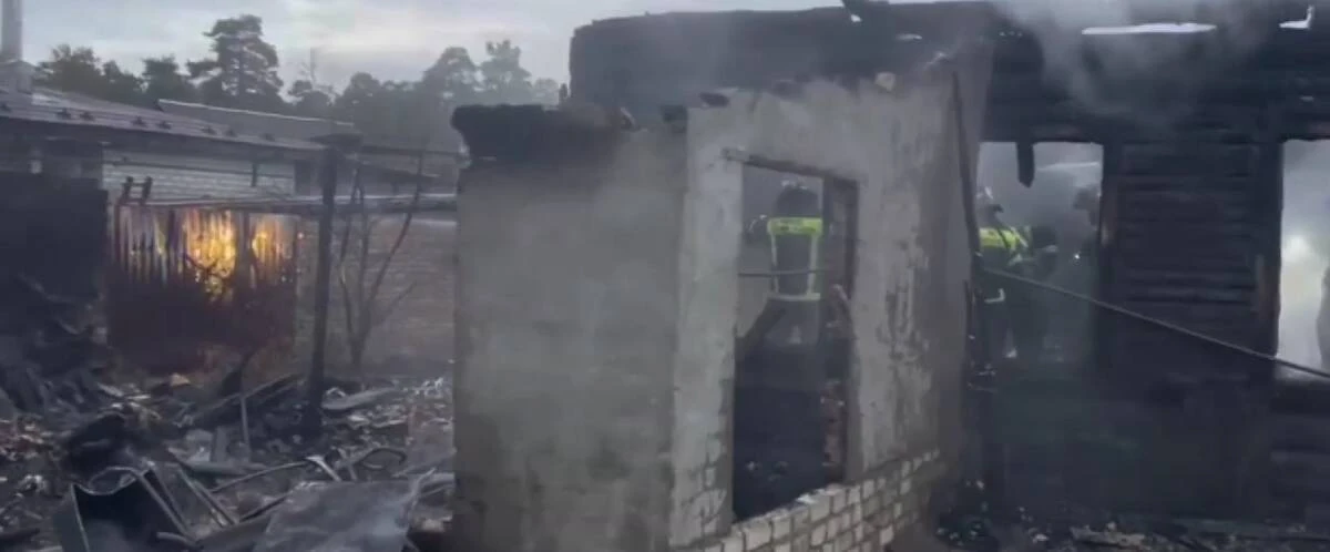 МЧС опубликовало видео с места пожара в Сельцо, где погибли двое