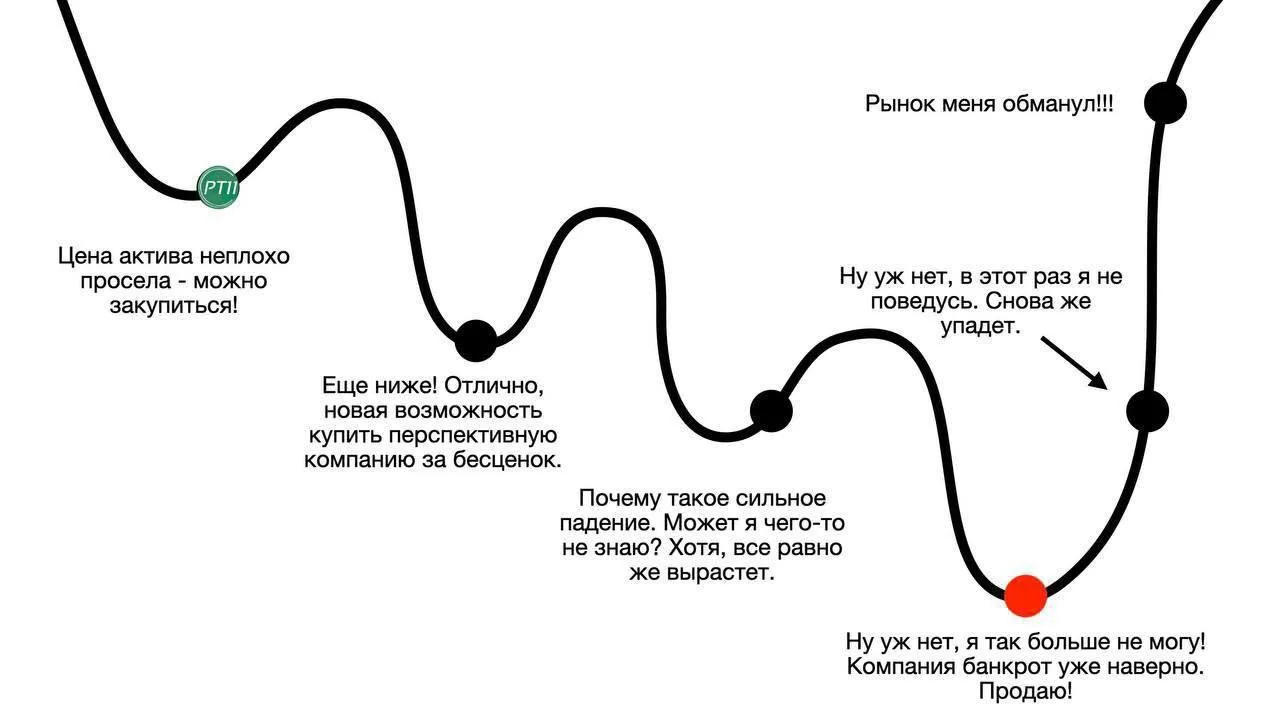 Примерно так ведет себя большинство начинающих инвесторов. Толпа всегда ошибается.