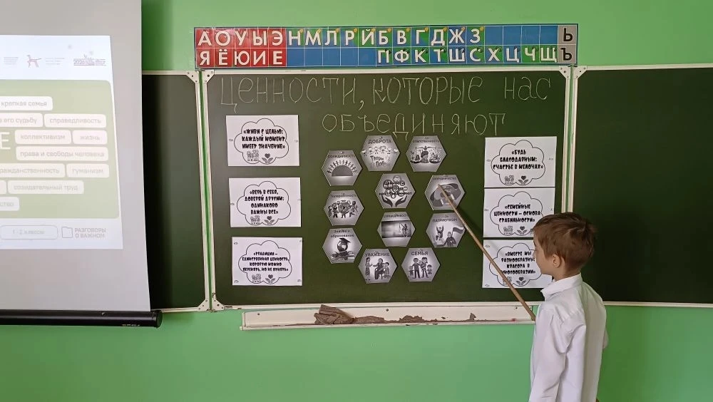 🇷🇺Разговоры о важном: ценности, которые нас объединяют" ✨Сегодня, 18 мая, в МБОУ "Гимназия" г. Морша