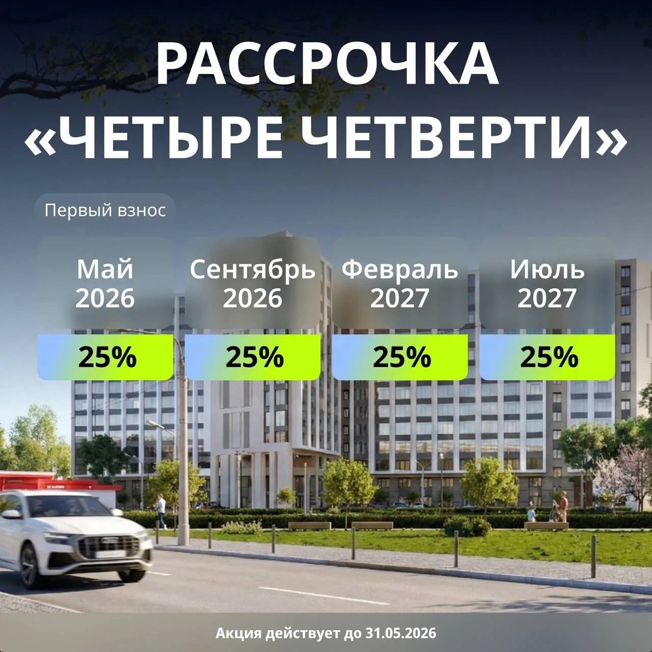Делите инвестиции на «Четыре четверти»