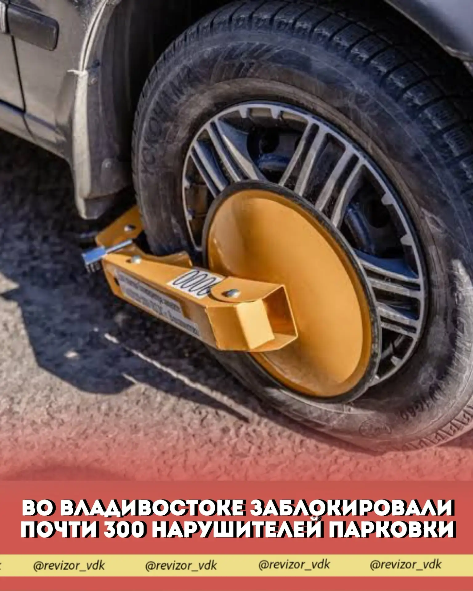 Во Владивостоке заблокировали почти 300 нарушителей парковки