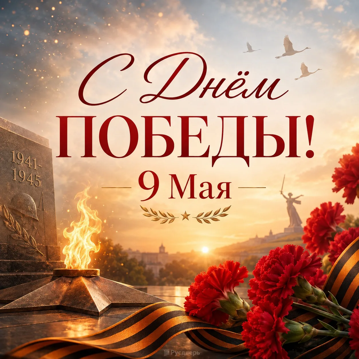 С Днём Победы!

9 Мая это день памяти, благодарности и уважения к людям, благодаря которым мы живём,