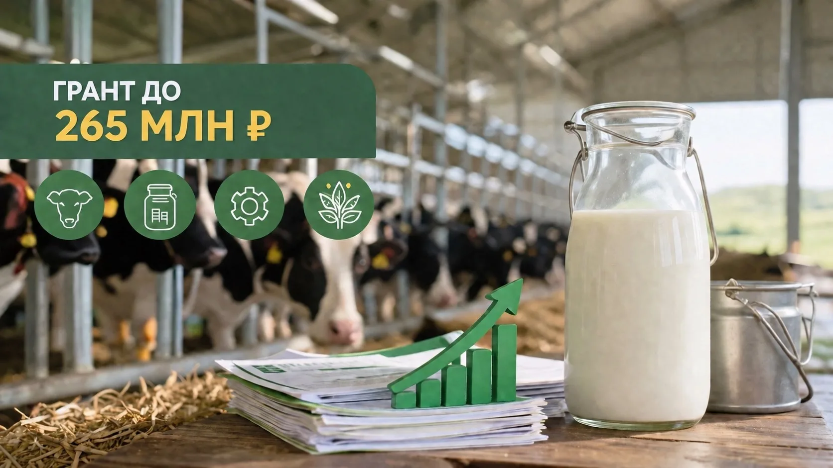 До 265 млн рублей на развитие молочных ферм: правительство запустило новую меру поддержки АПК

Росси