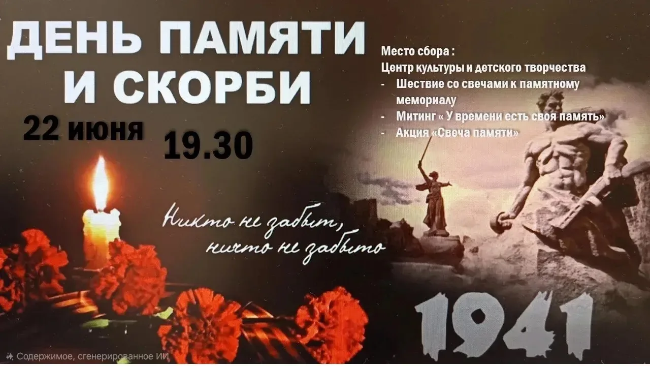 22 июня — День памяти и скорби

Это день всенародной памяти жертв Великой Отечественной войны, день 