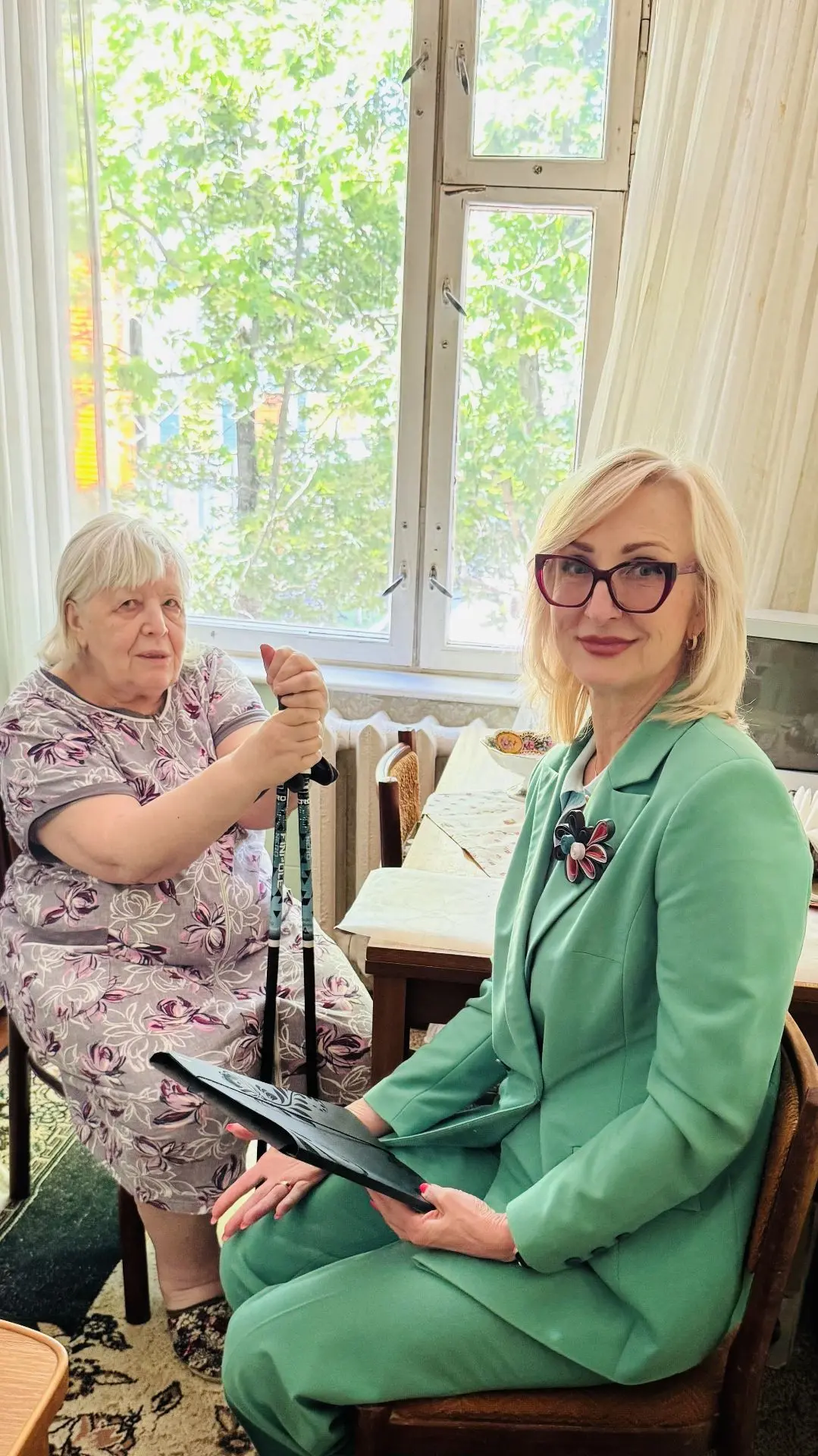 Заведующий отделением социального обслуживания на дому Кун Т.В. провела плановую провер...
