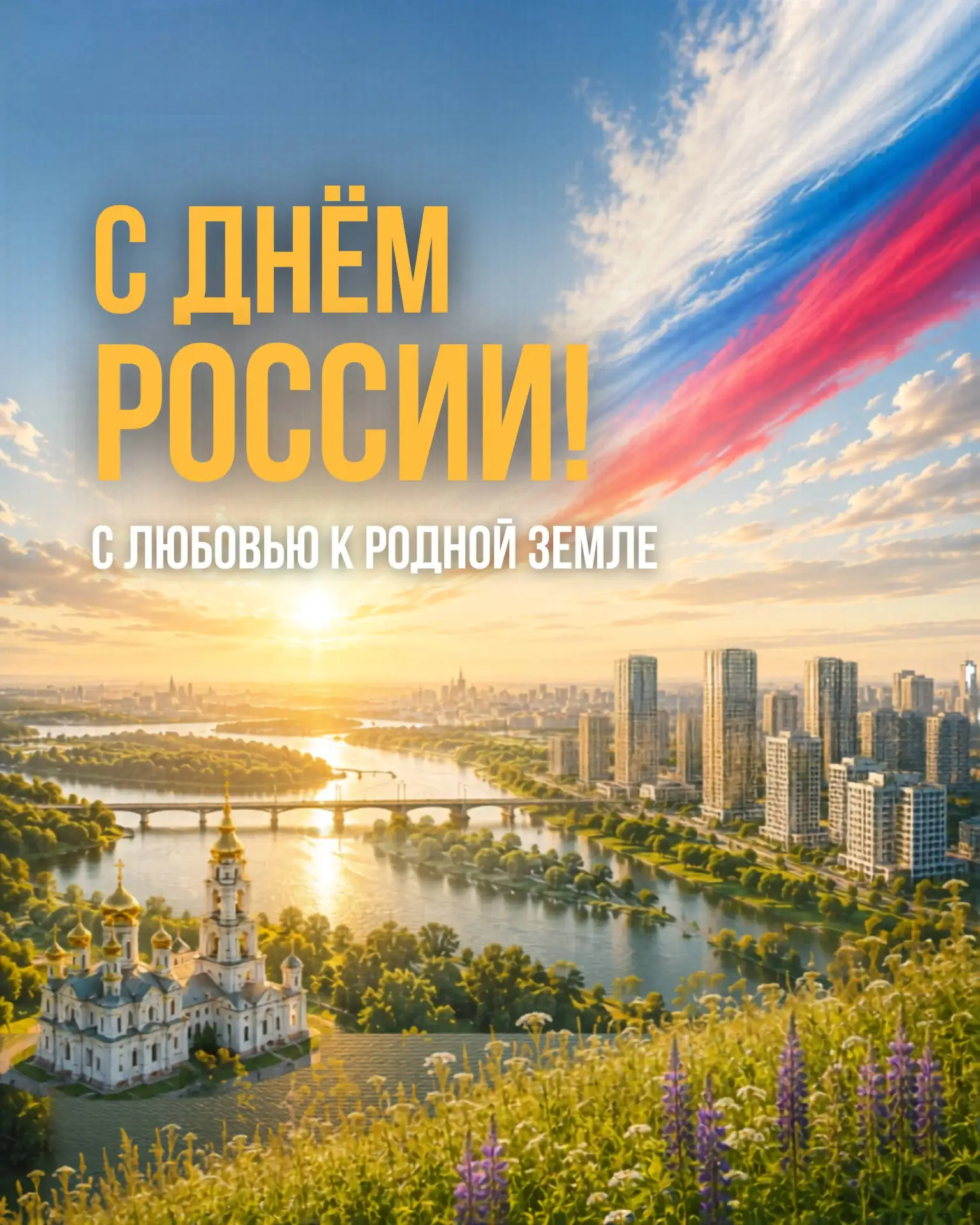 Поздравляем с Днём России! ❤️

Наша страна богата землями, но главное её сокровище — люди, которые ж