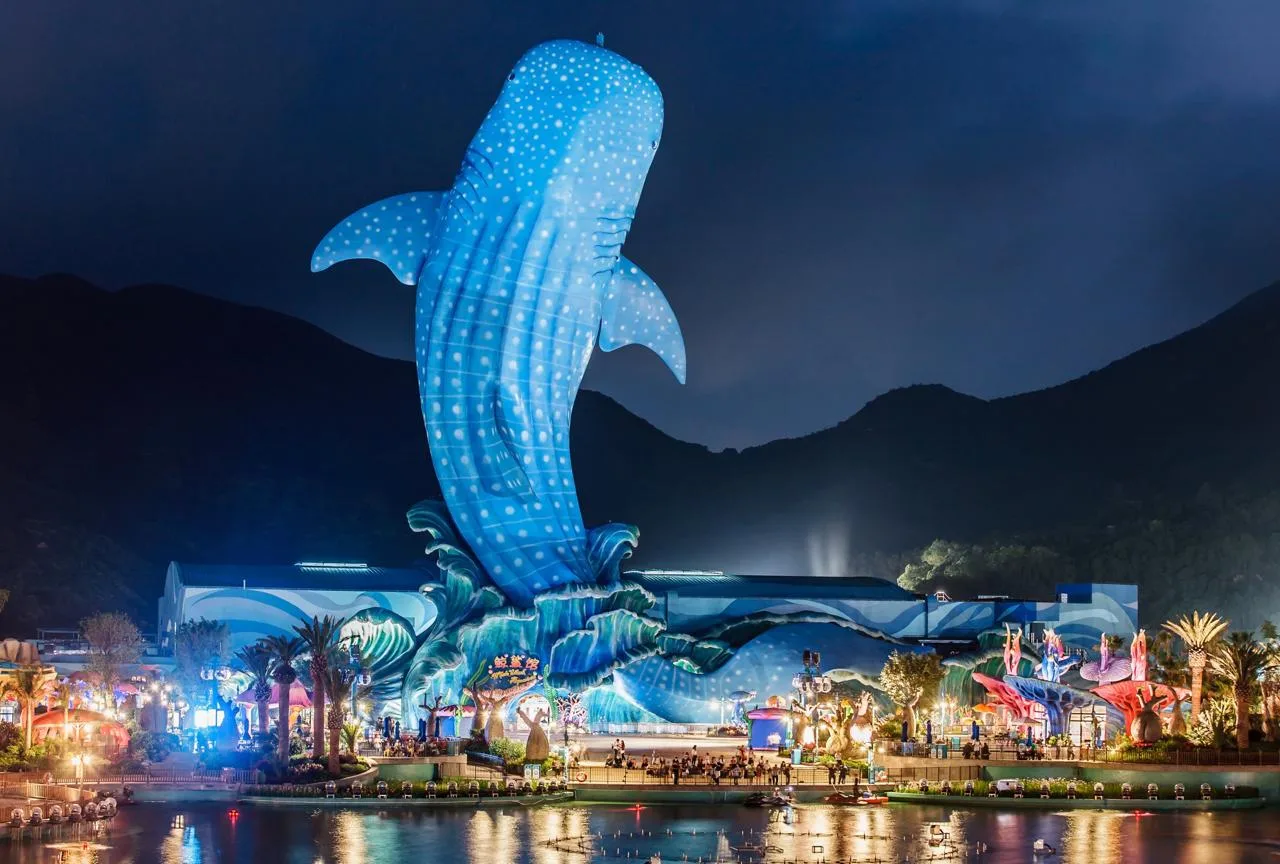 Chimelong Ocean Kingdom в Чжухае, Китай 🇨🇳  🔹 Chimelong Ocean Kingdom - тематический парк в Чжухае, 
