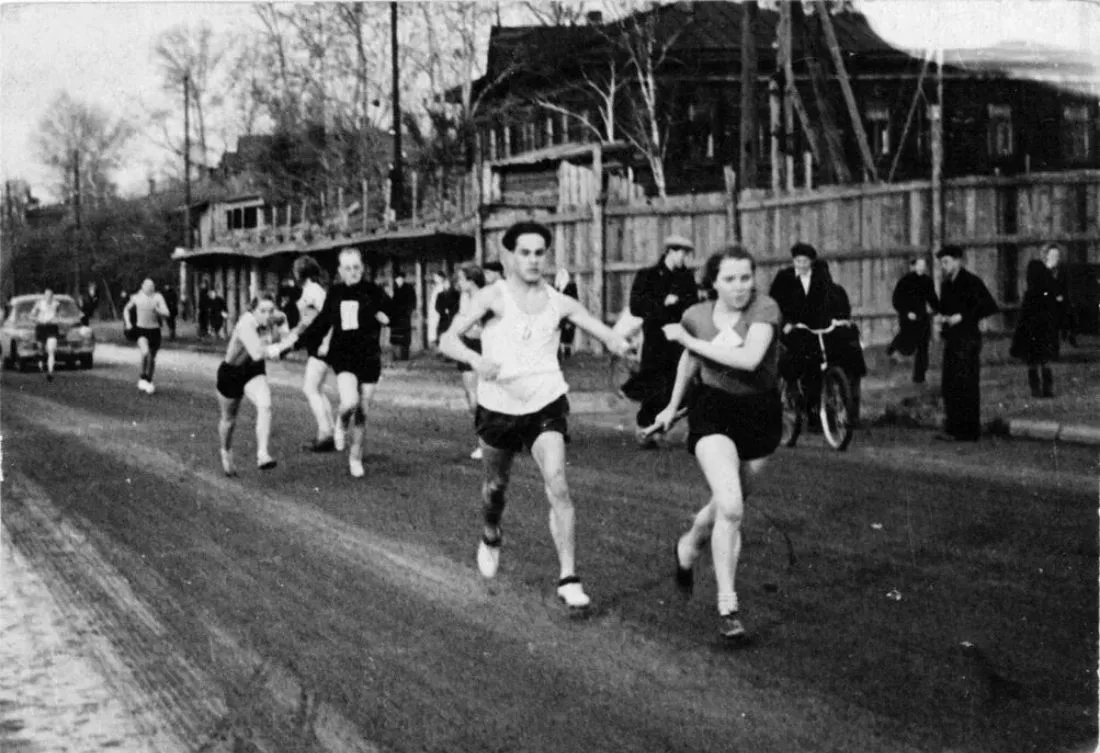 Спортивная эстафета. 1956 год
