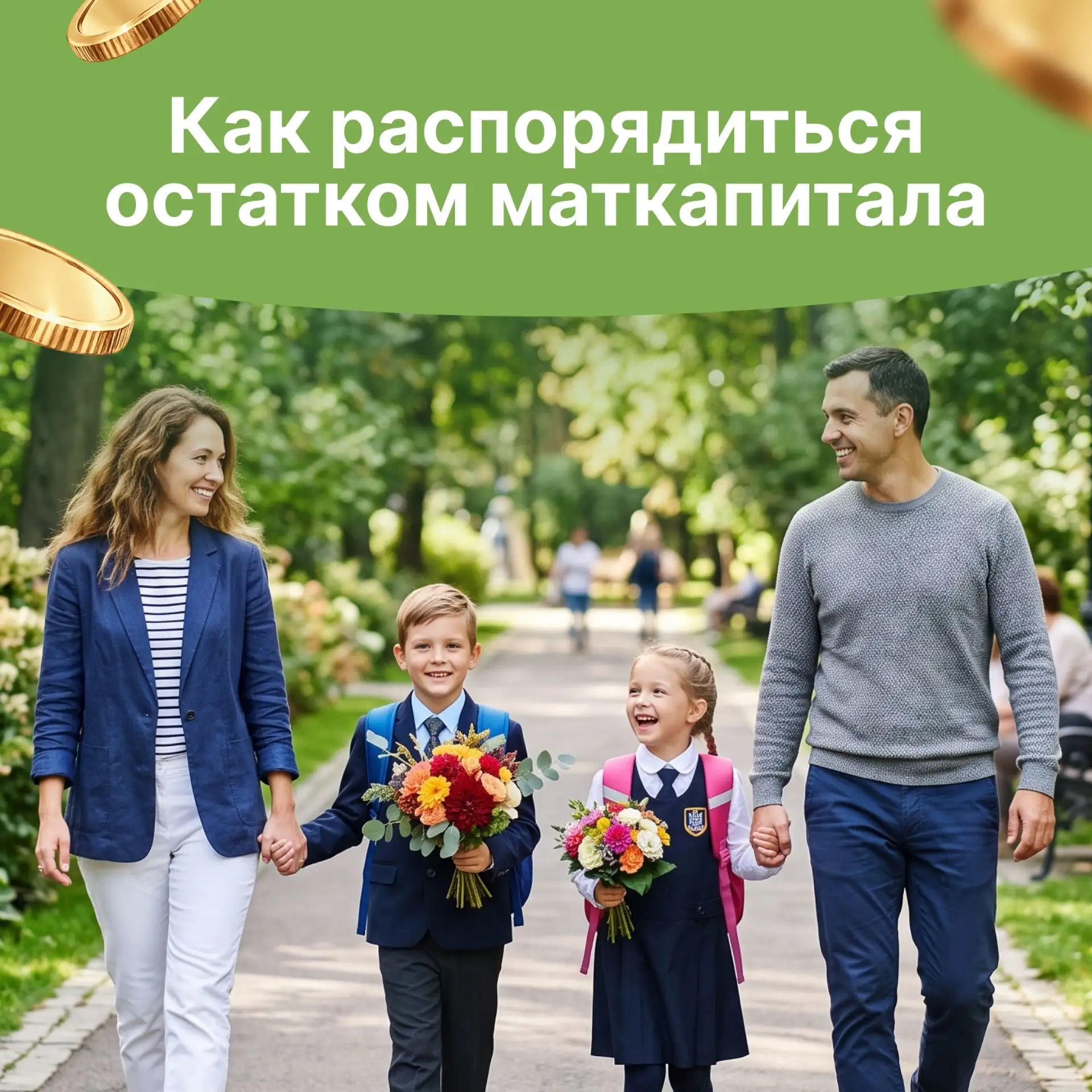 Остаток маткапитала — на самое нужное к школе 📚