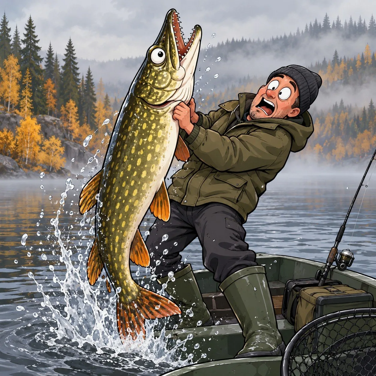 🎣 Где в октябре искать крупную щуку на Урале