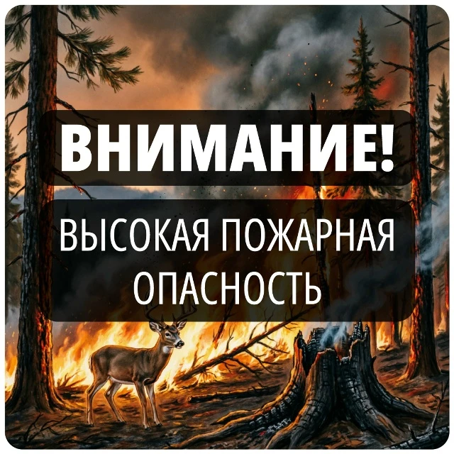 ❗️ Внимание: высокая пожарная опасность