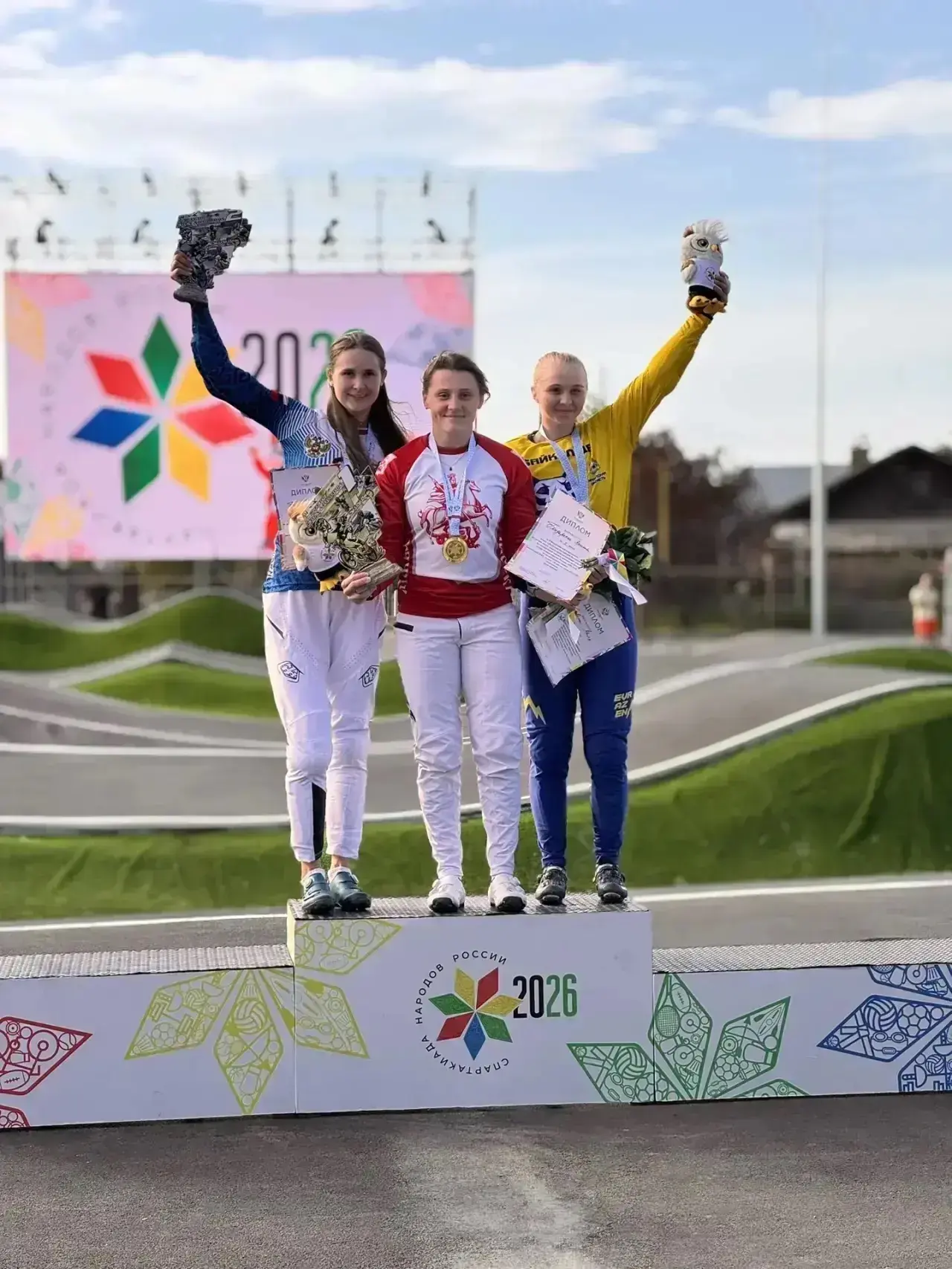 Москва выиграла командный зачет Спартакиады народов России по BMX-гонкам! ⚡️