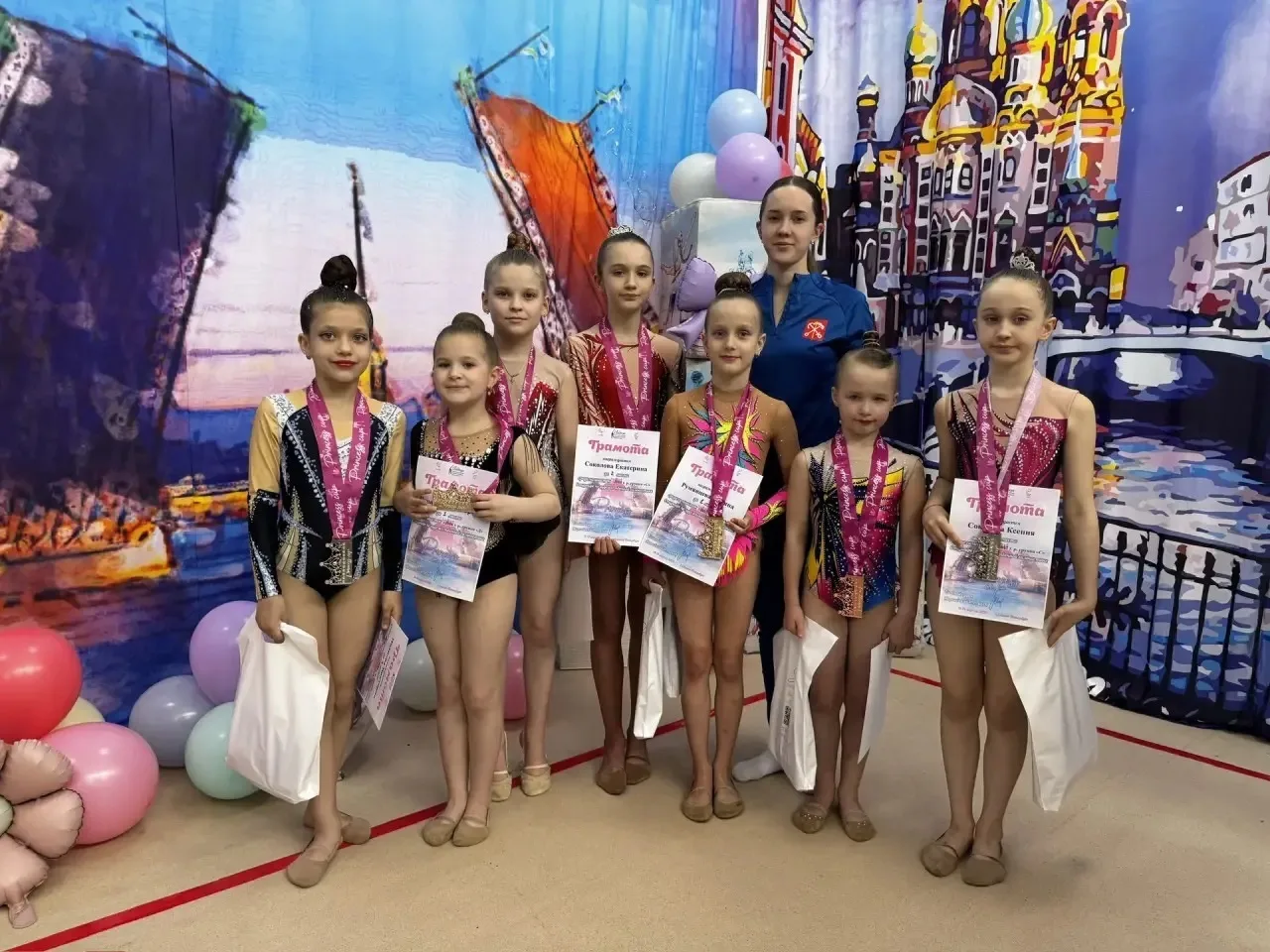 Успехи гимнасток студии «Грация» на всероссийских соревнованиях «Princess Cup 2026» 18 и 19 апреля п