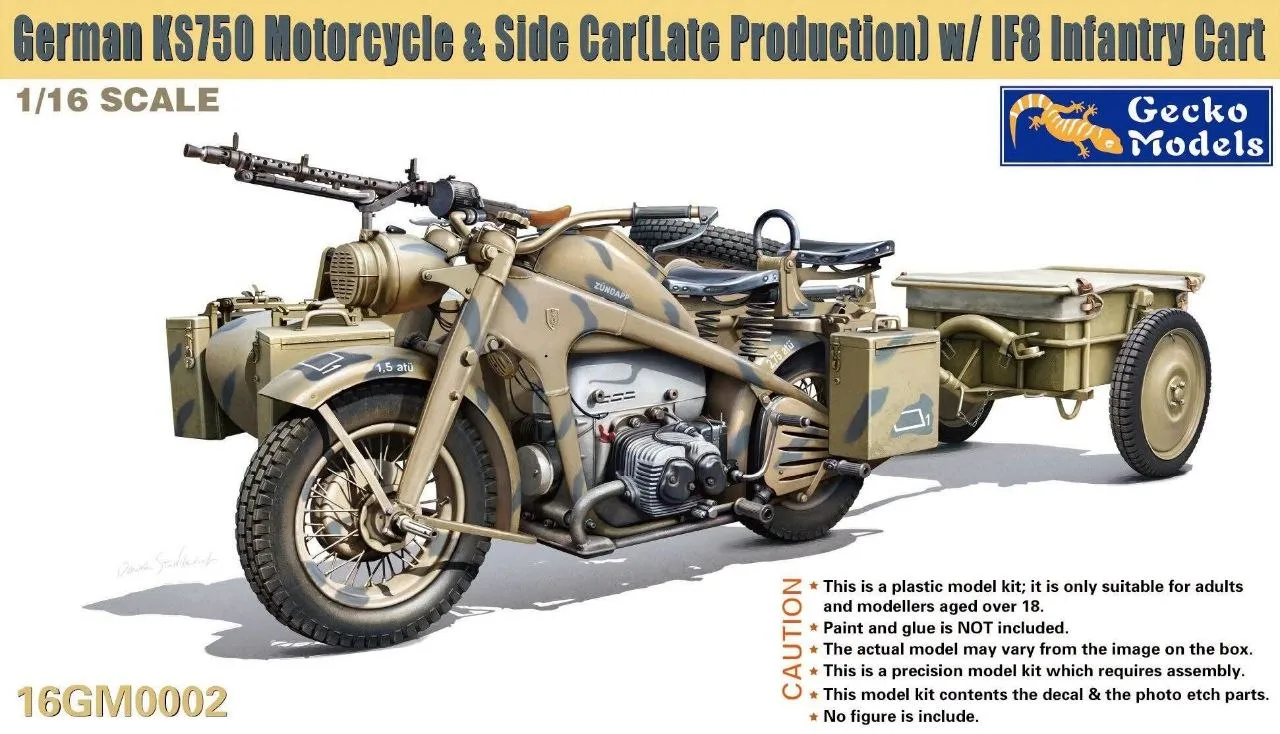 Gecko Models анонсировала модель немецкого мотоцикла KS750 в масштабе 1/16!