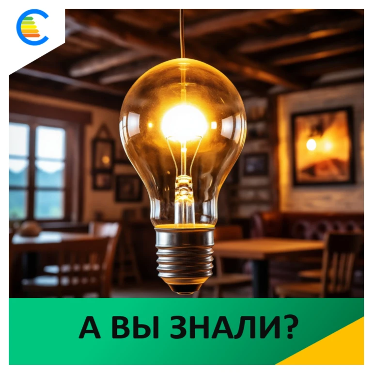Знаете ли вы, что светодиодная лампа потребляет гораздо меньше энергии, чем обычная лам...