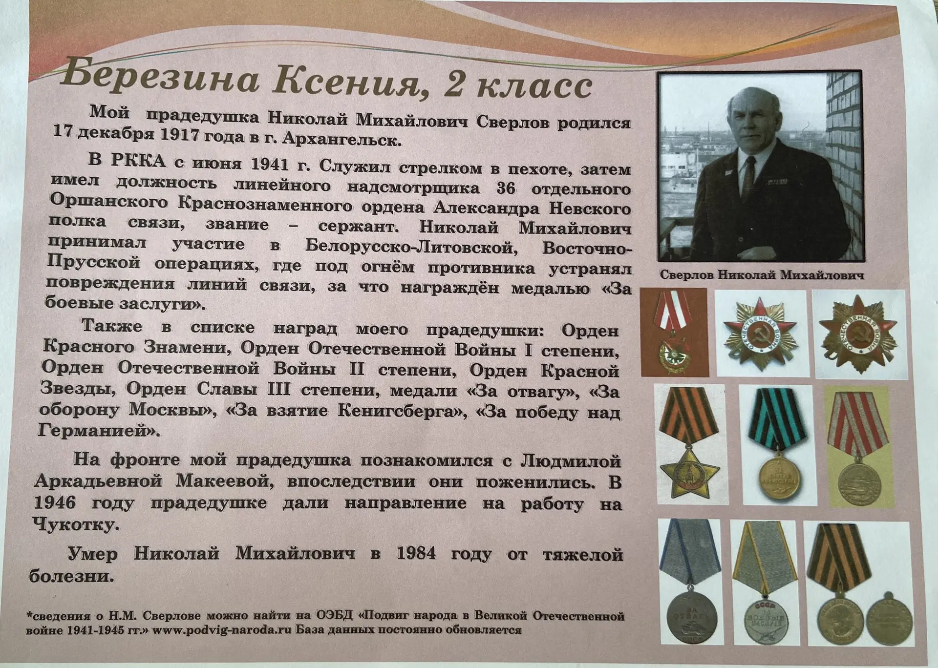 🕯️Мы продолжаем участие в акции «Лица Победы» и сегодня хотим познакомить вас с участн...
