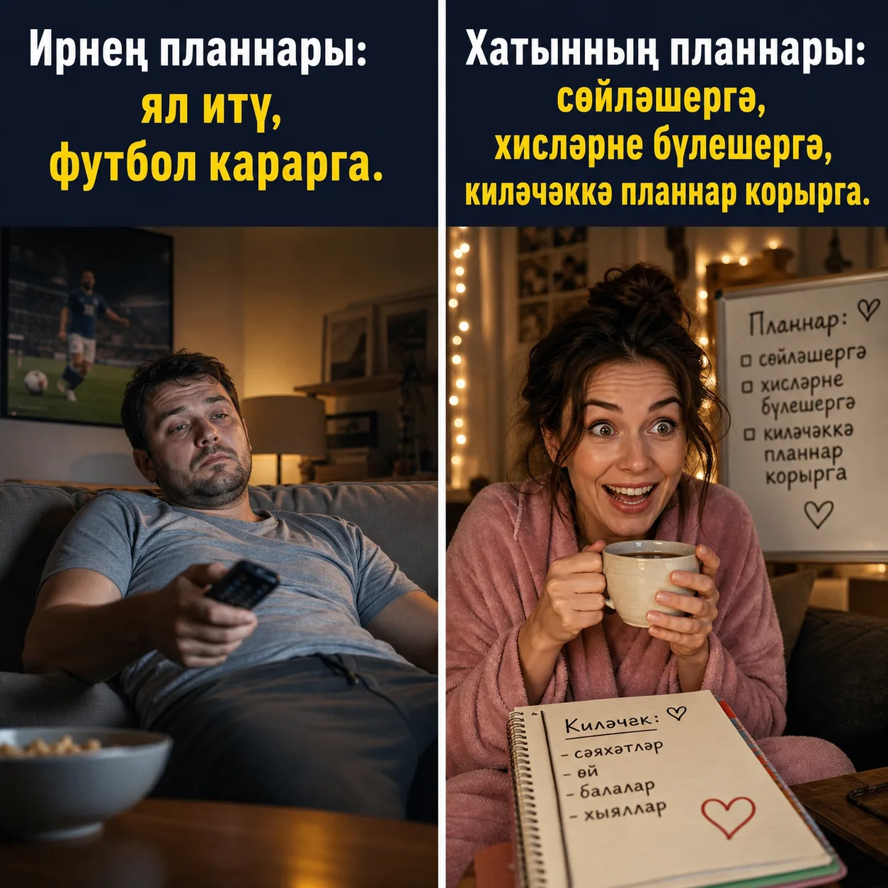 Җомга киче: Ожидание vs Реальность 😂🛋️