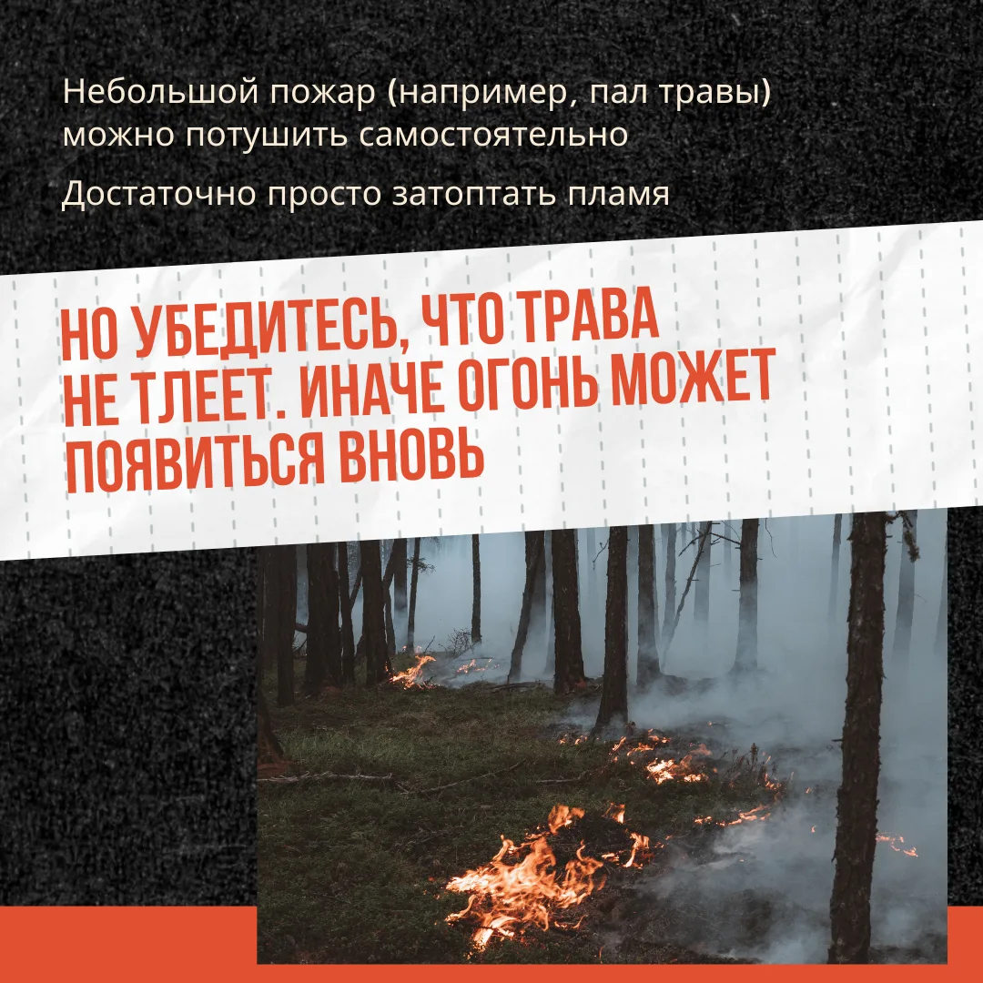 Трава – не дрова!
⁣
Поджог травы опасен. Он может серьёзно навредить природе, людям и имуществу.
⁣
В