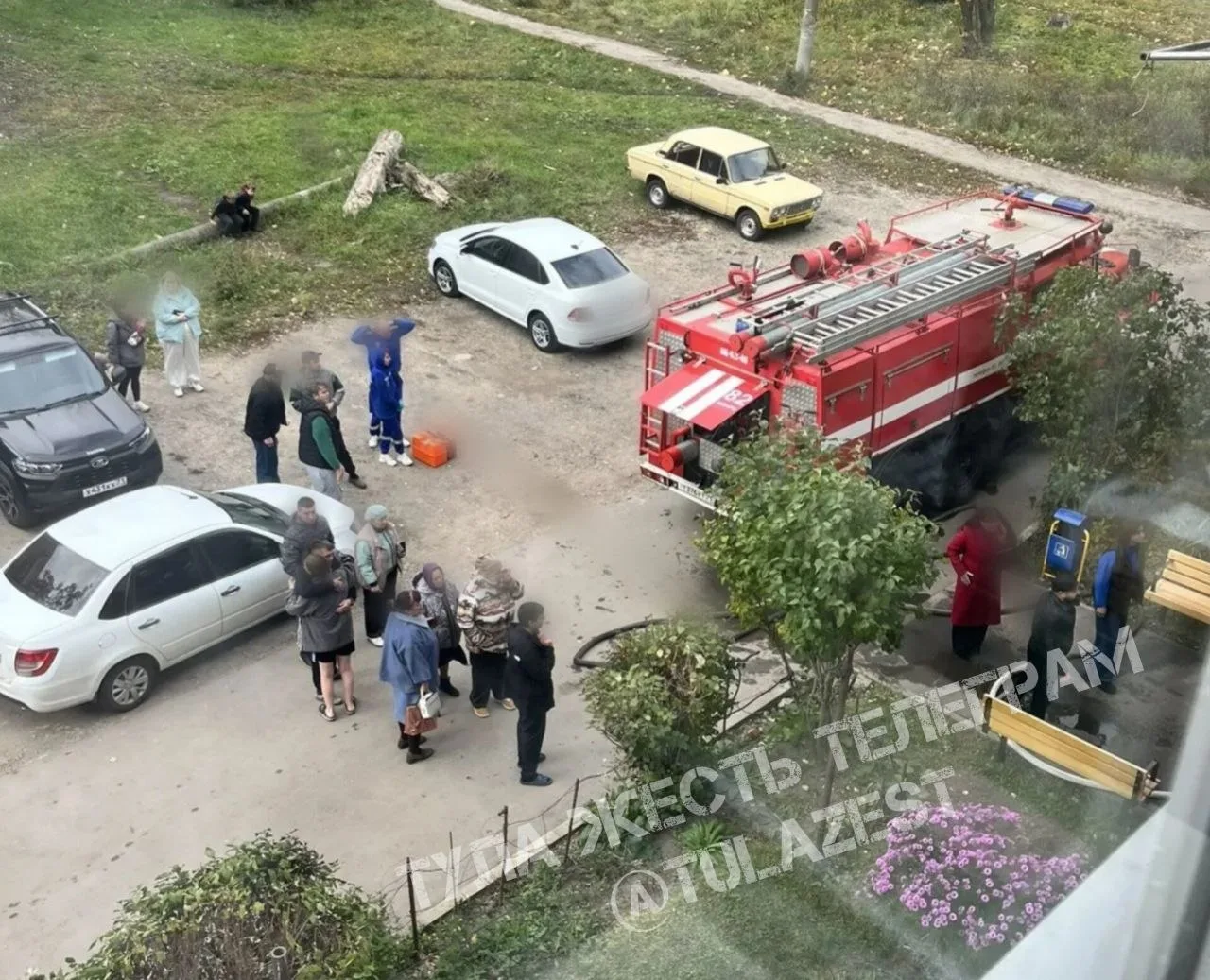 ❗️Пожар в многоквартирном доме в Шварцевском