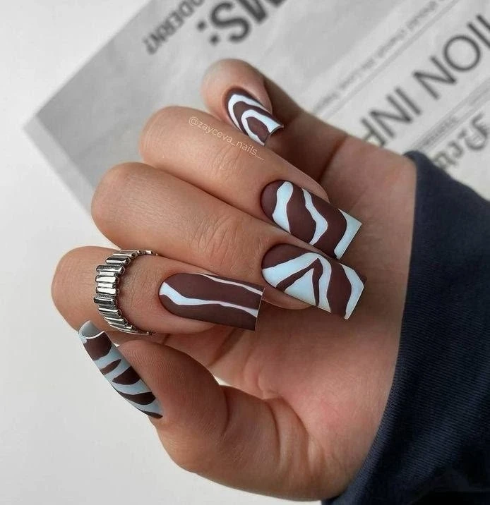 Длинные квадратные 💕💙