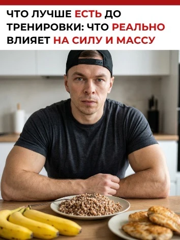 Что лучше есть до тренировки: что реально влияет на силу, выносливость и качество работ...