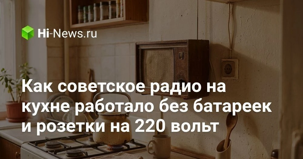 Как работало советское радио на кухне без батареек и розетки