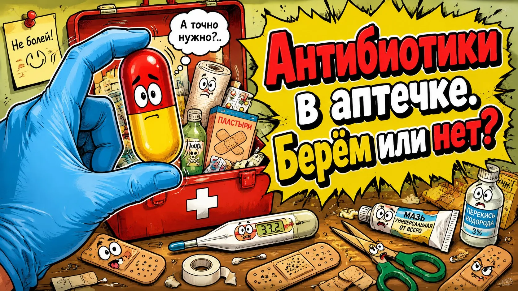 💊 АНТИБИОТИКИ В АПТЕЧКЕ