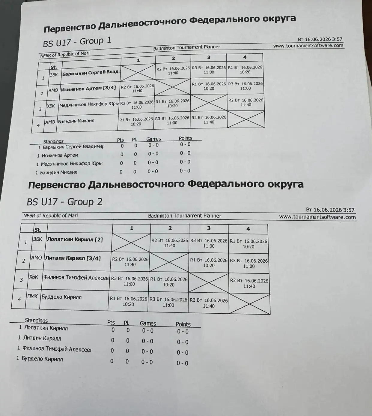 🏆 Сегодня в Благовещенске начались игры Первенства Дальневосточного федерального округа до 17 лет.
