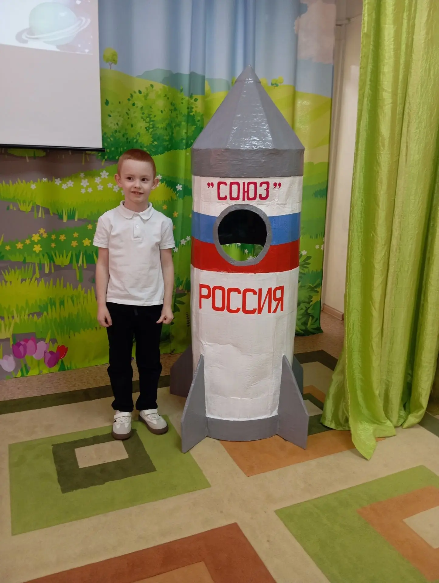 Сегодня воспитанник нашего детского сада из группы"Огоньки" Разумков Миша принял участие в очном эта
