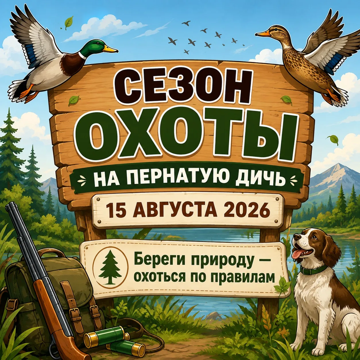 ⚡️В ИНГУШЕТИИ ОТКРЫВАЕТСЯ СЕЗОН ОХОТЫ НА ПЕРНАТУЮ ДИЧЬ 2026