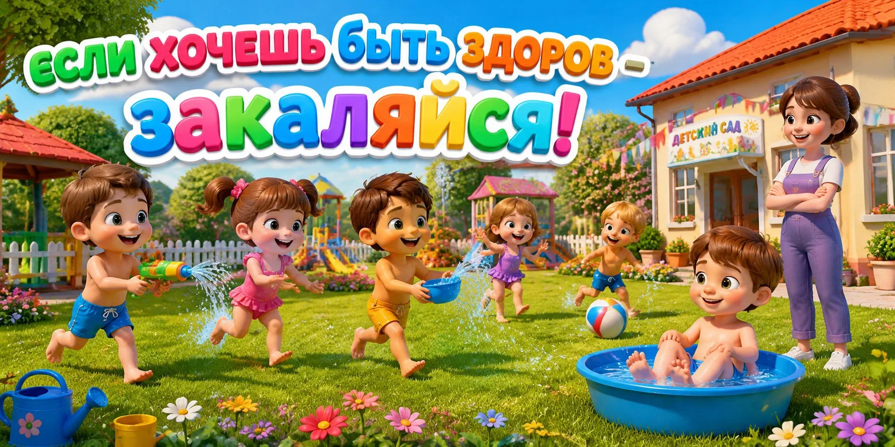 🌞💦Лето — время здоровья! На этой неделе обычный день для наших дошколят превратился в настоящий пр