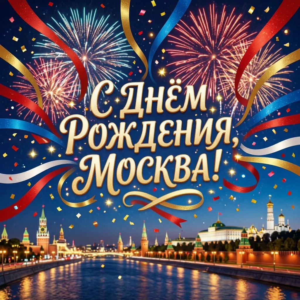 🎉 С Днём рождения, любимая Москва!