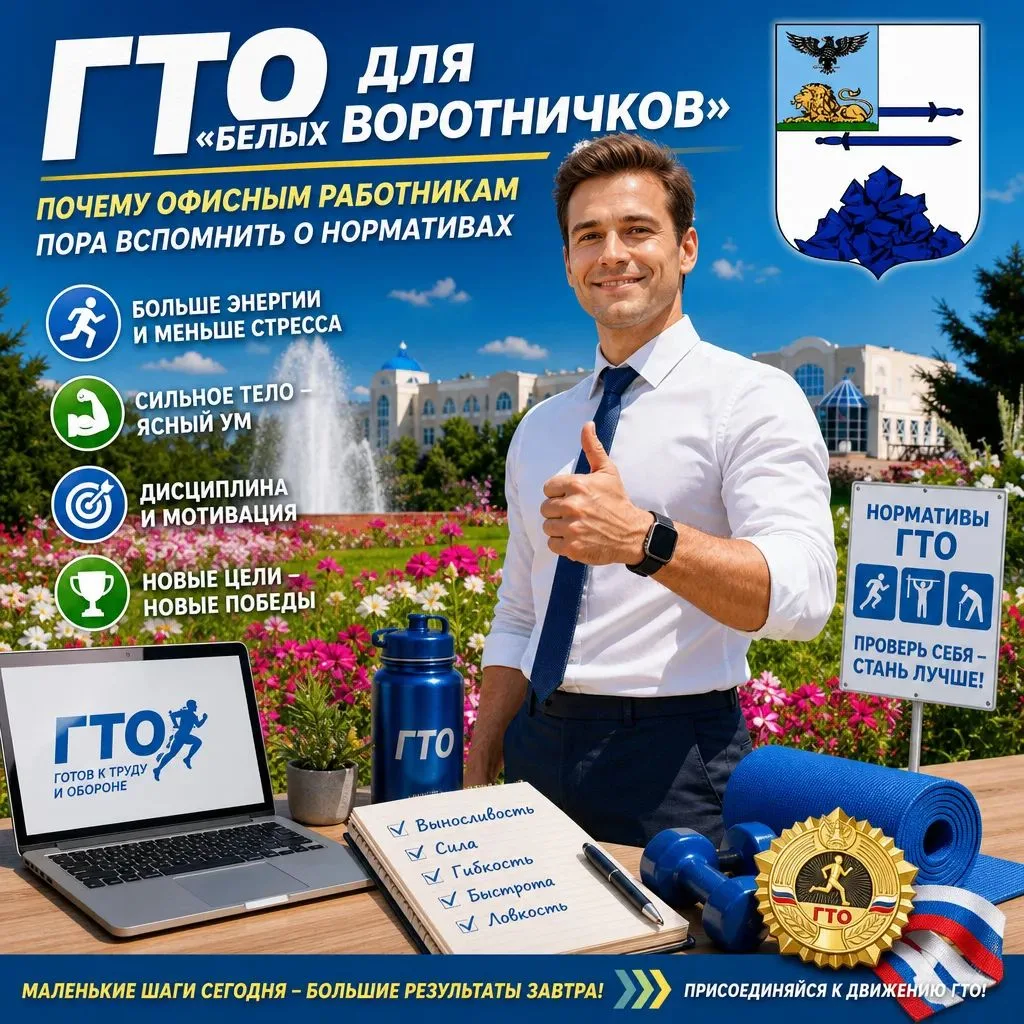 ГТО для «белых воротничков»: Почему офисным работникам пора вспомнить о нормативах
 
В современном д