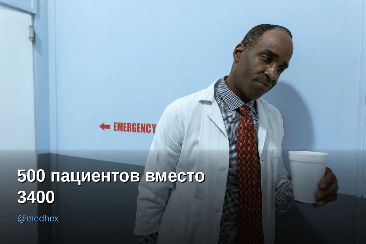 🩺 500 пациентов вместо 3400 — и врачи не выгорают