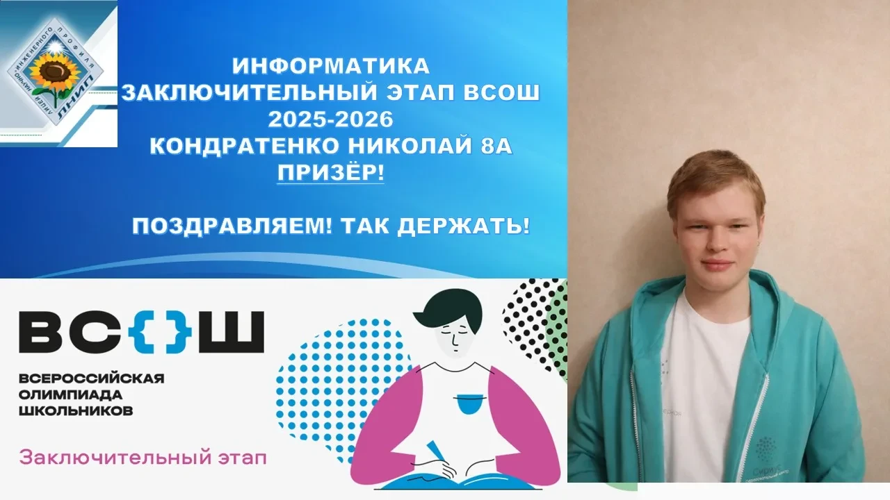 С 22 по 28 марта в Москве проходил заключительный этап ВсОШ по информатике! Трое наших ...