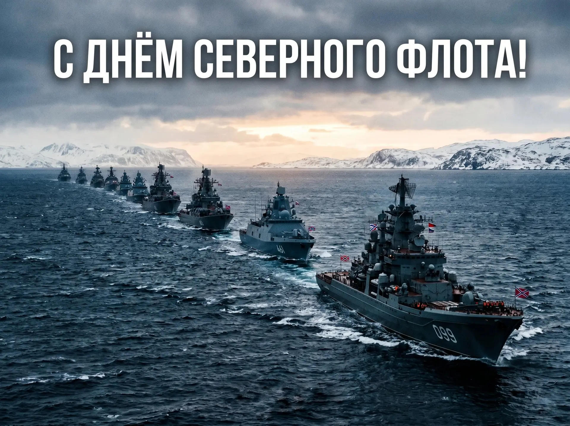 С Днём Северного флота — главного флота русской Арктики!
