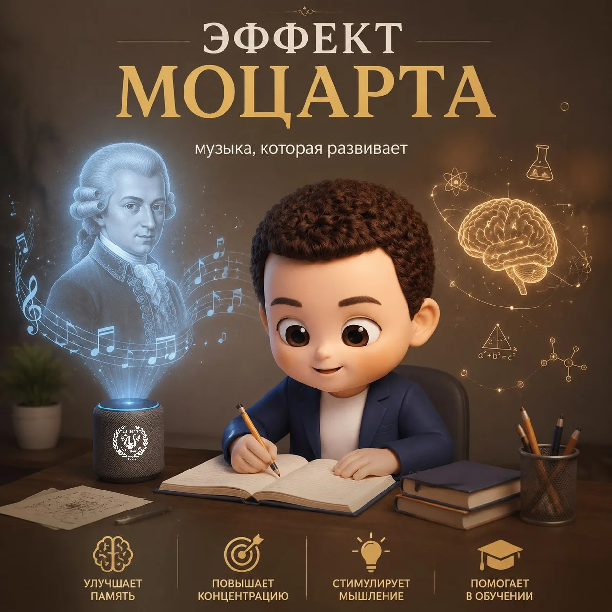 «Эффект Моцарта»: делает ли классика детей гениями и почему музыка — лучший фитнес для мозга? 🧠🎻✨ 