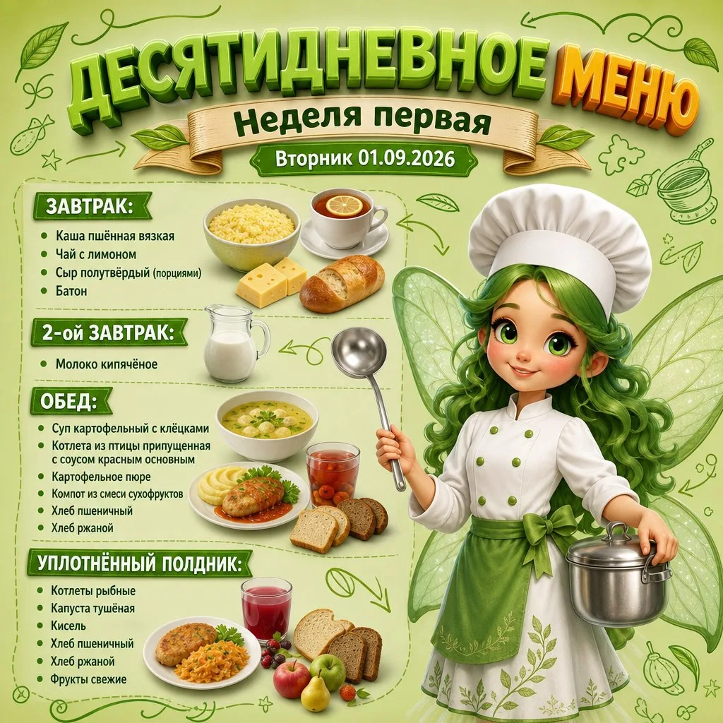 Дорогие родители! 💖 Сегодняшнее меню порадует ваших малышей! 🍽️ Каждое блюдо мы готов...